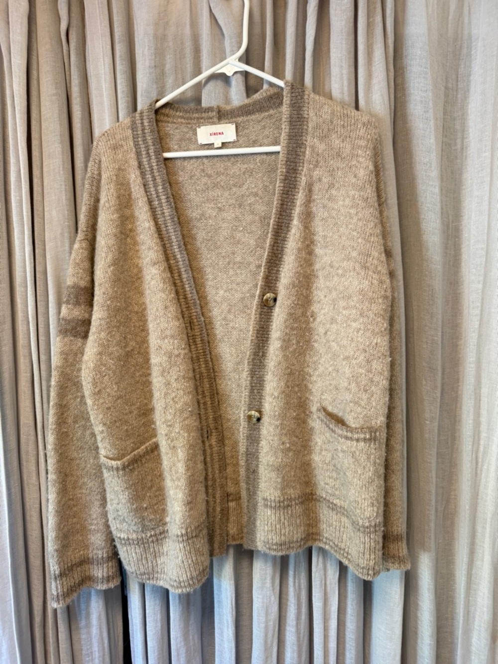 XiRENA Cozy Beige Knit Cardigan